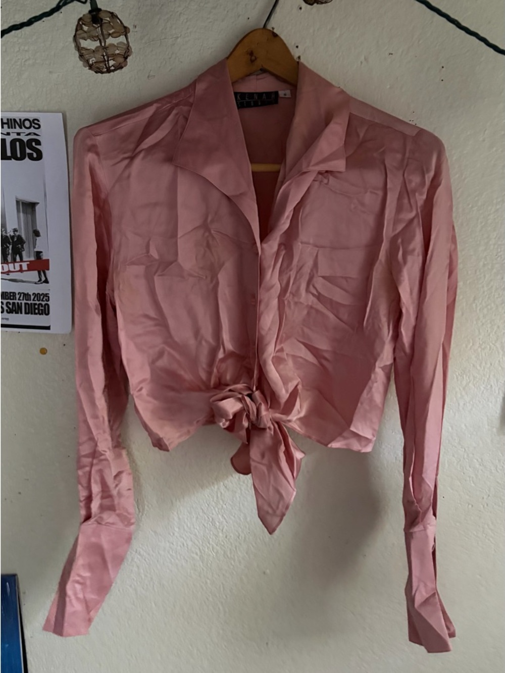 Vintage Silk Tie front top